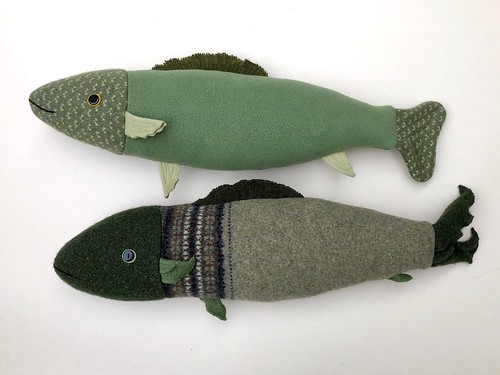 2 Green Fish Pillows | by Mimi K