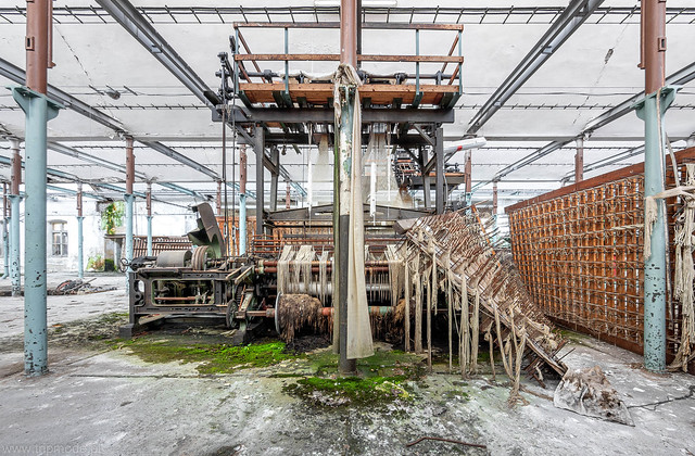 Decaying textile factory