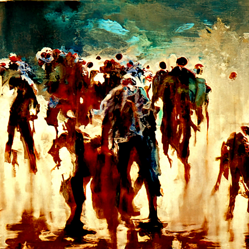 'zombies' Pixel MultiColors Text-to-Image