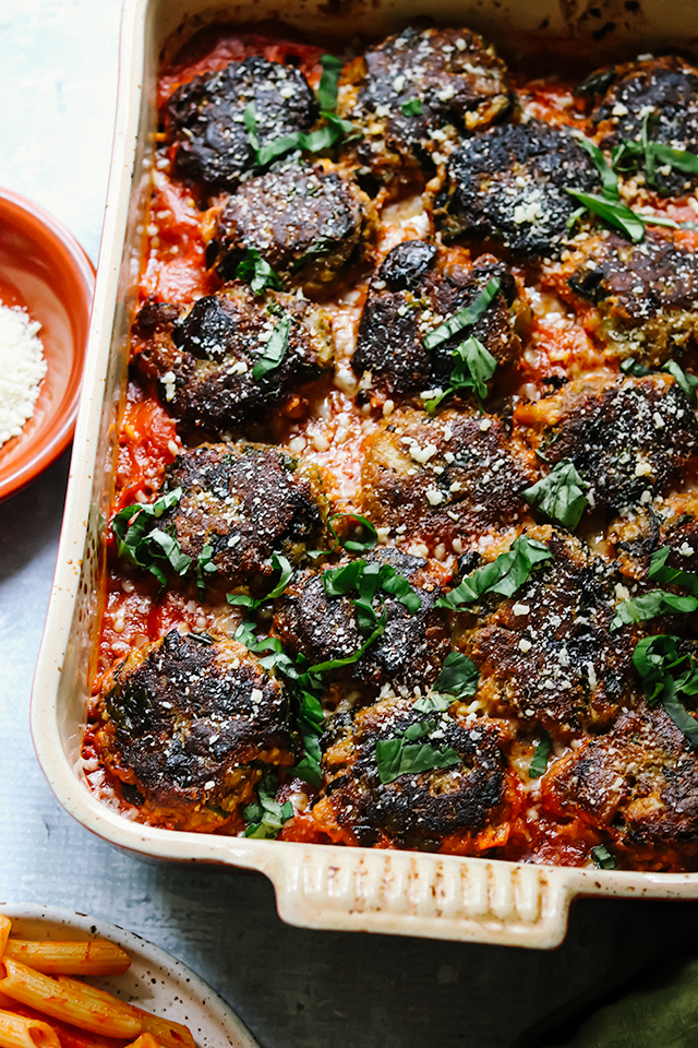 Ottolenghi's Eggplant Dumplings Alla Parmigiana