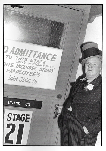 W.C. Fields at the set of My Little Chickadee (1940)