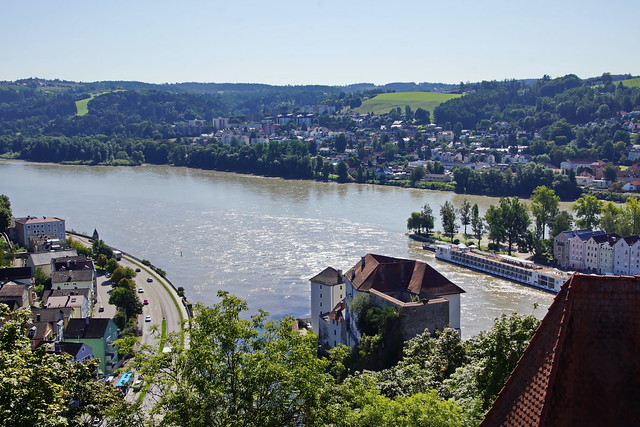 Blick auf Passau von der Veste Oberhaus