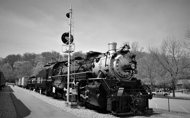 Chicago & Illinois Midland Railroad Steam Locomotive #551 @ Museum of Transportation, St. Louis, Missouri