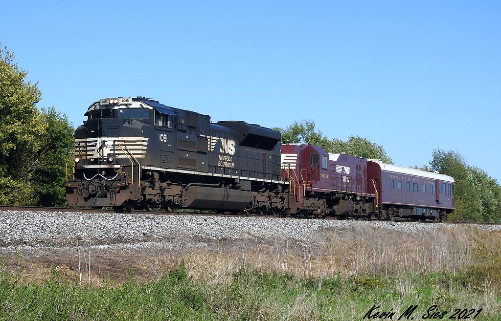 NS 1091 w/ Geo Train @ Cerro Gordo, IL