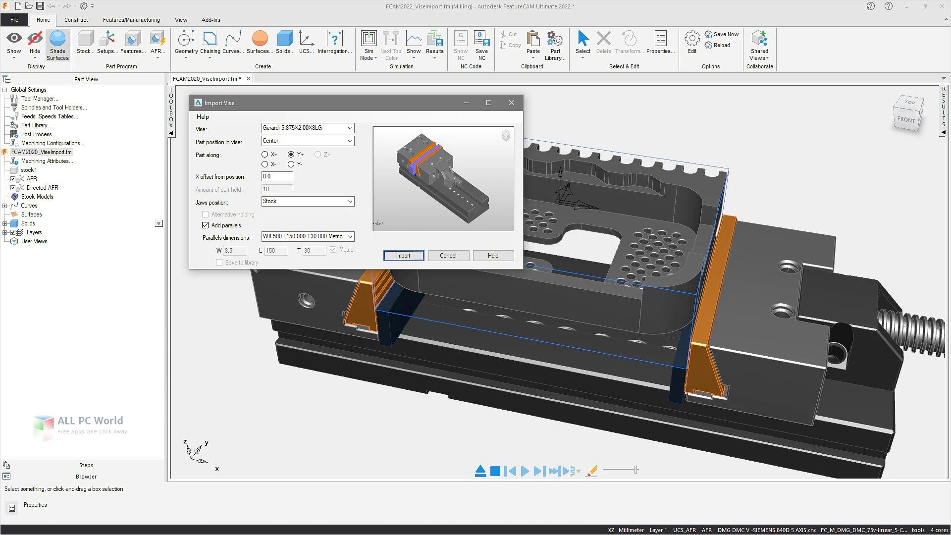 Programming with Autodesk FeatureCAM Ultimate 2022.0.3 full