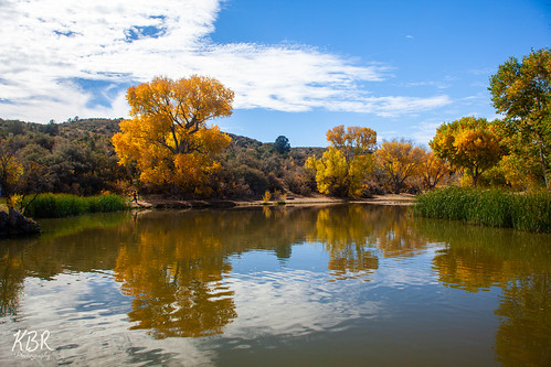 water fain prescott valley arizona lakes lake sky clouds trees colors colorful reflection reflections landscape canon5d canon5d2 kbr