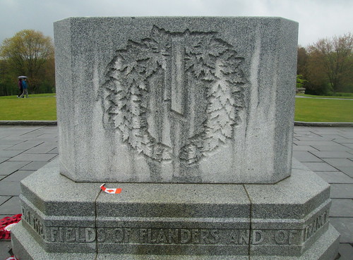 Carving on Hill 62 Canadian Memorial