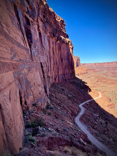 Shafer Canyon road and Potash road to Moab