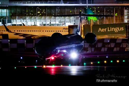 Lufthansa CRJ  Dublin night shoot | by Paul J Harvey