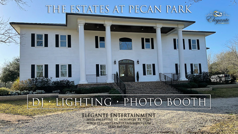 2021-01-16 The Estates at Pecan Park Wedding DJ - Uplightting - Photo Booth Rental