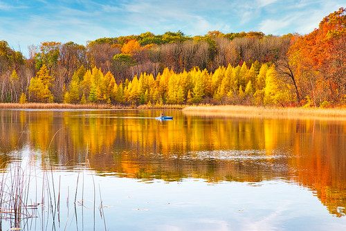 Fall Colors On A Wisconsin Lake | by J Henry G