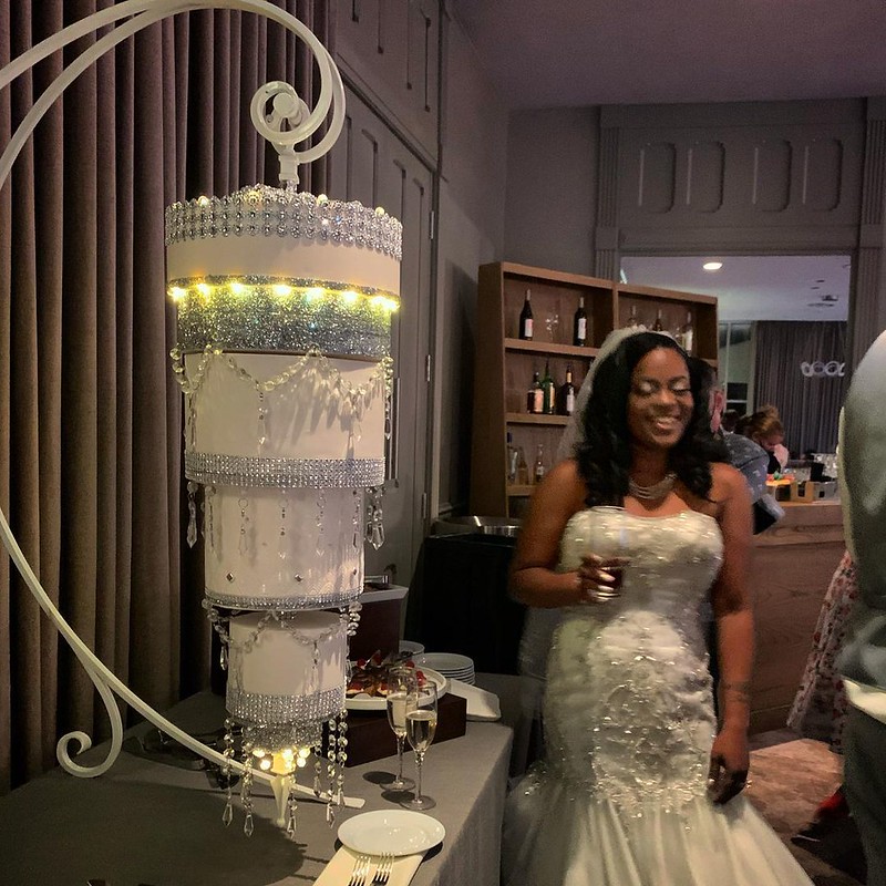 Chandelier Wedding Cake by Sensational Cakes And More