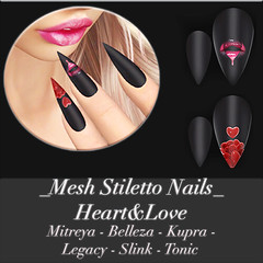 _Mesh Stiletto Nails_