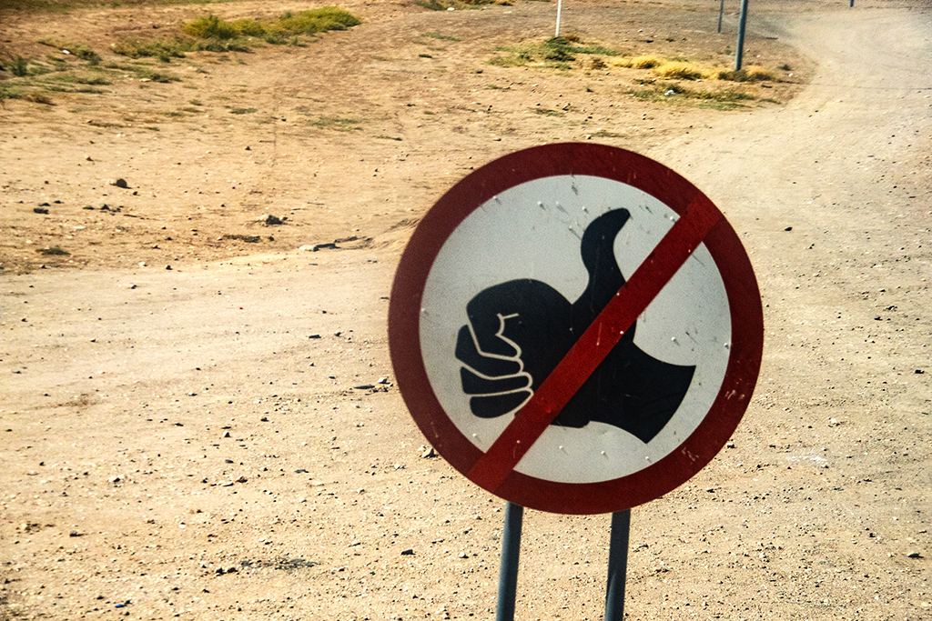 No hitch hiking sign on 11-1-21--Mariental copy