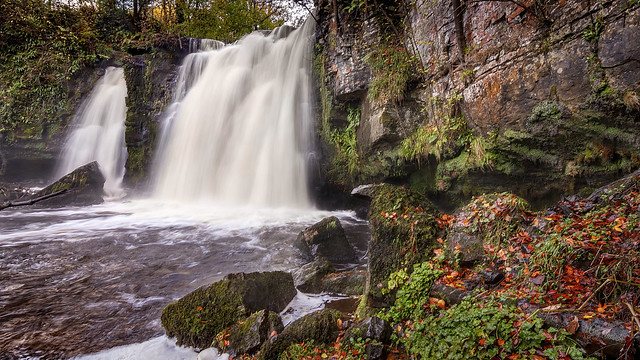 Lynne Jaw waterfall, Dalry, Ayrshire, Scotland.