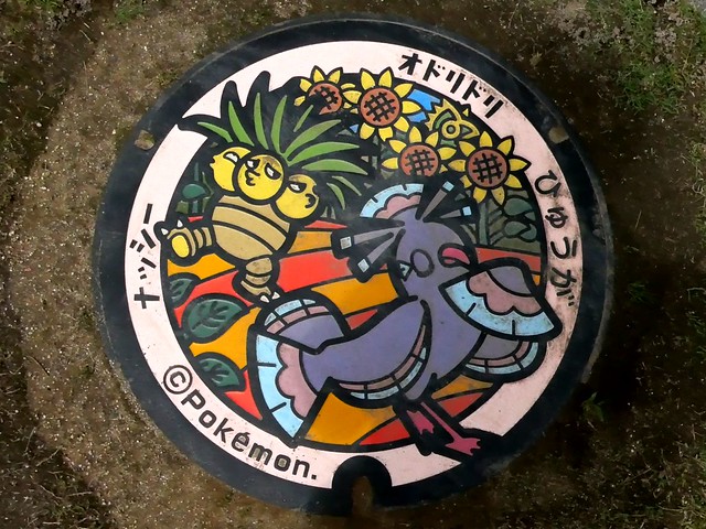 Hyuga Miyazaki, manhole cover （宮崎県日向市のマンホール）