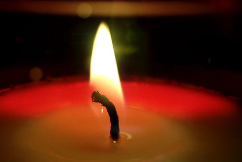 Candle red highlights | by Julie Camera Vause. NZ