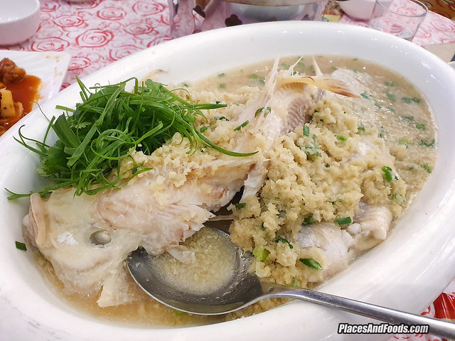 fei chui steamed fish with ginger