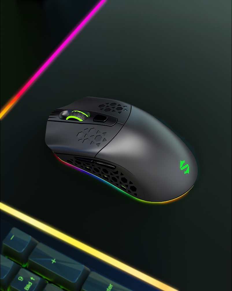 黑鯊 BS-M1 無線雙模 RGB 遊戲滑鼠
