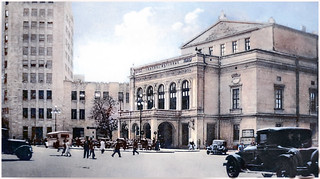 Palatul Telefoanelor si Teatrul National vechi in 1941 probabil