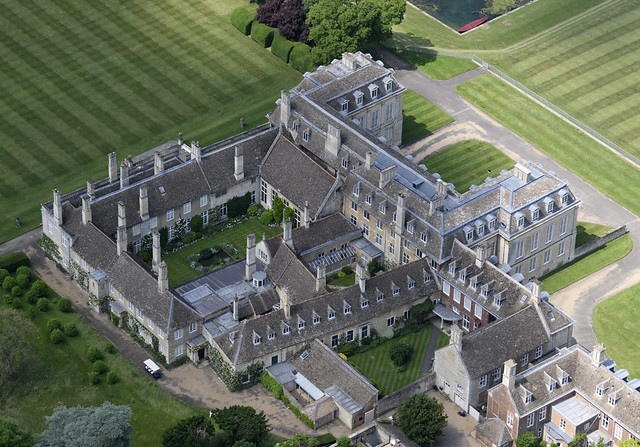 Boughton House aerial image - Northamptonshire UK
