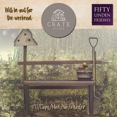 crate Autumn Blues Bench for FLF