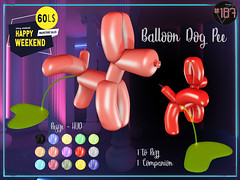 #187# Balloon Dog Pee Affiche 60