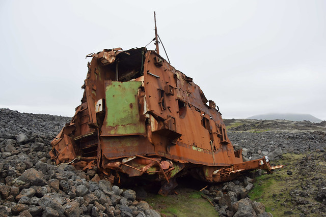 Wreck in Grindavik. The second ship