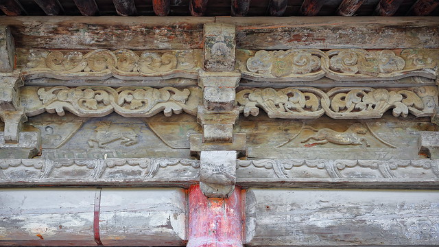 Dougong bracket-Reclining Buddha Hall-Dafo Si Great Buddha Temple. Zhangye-Gansu province-China-1255