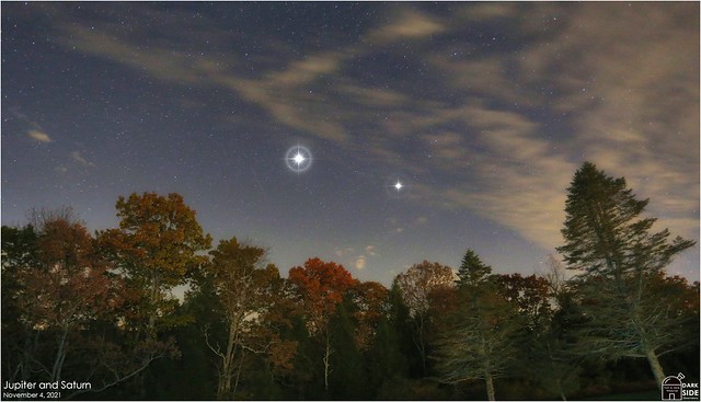 Jupiter and Saturn in the Southern Sky