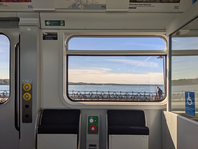 New Class 484 Island Line train, view from Ryde Pier.