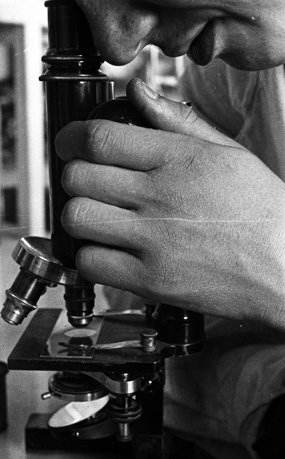 1929. У микроскопа