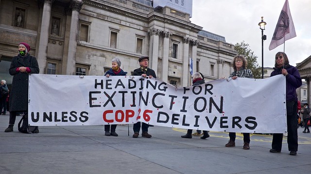 Cop26 Protest, Trafalgar Square