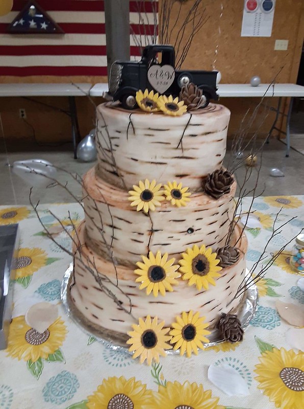 Birch Wedding Cake by Synthia Muzingo of Cake Chik
