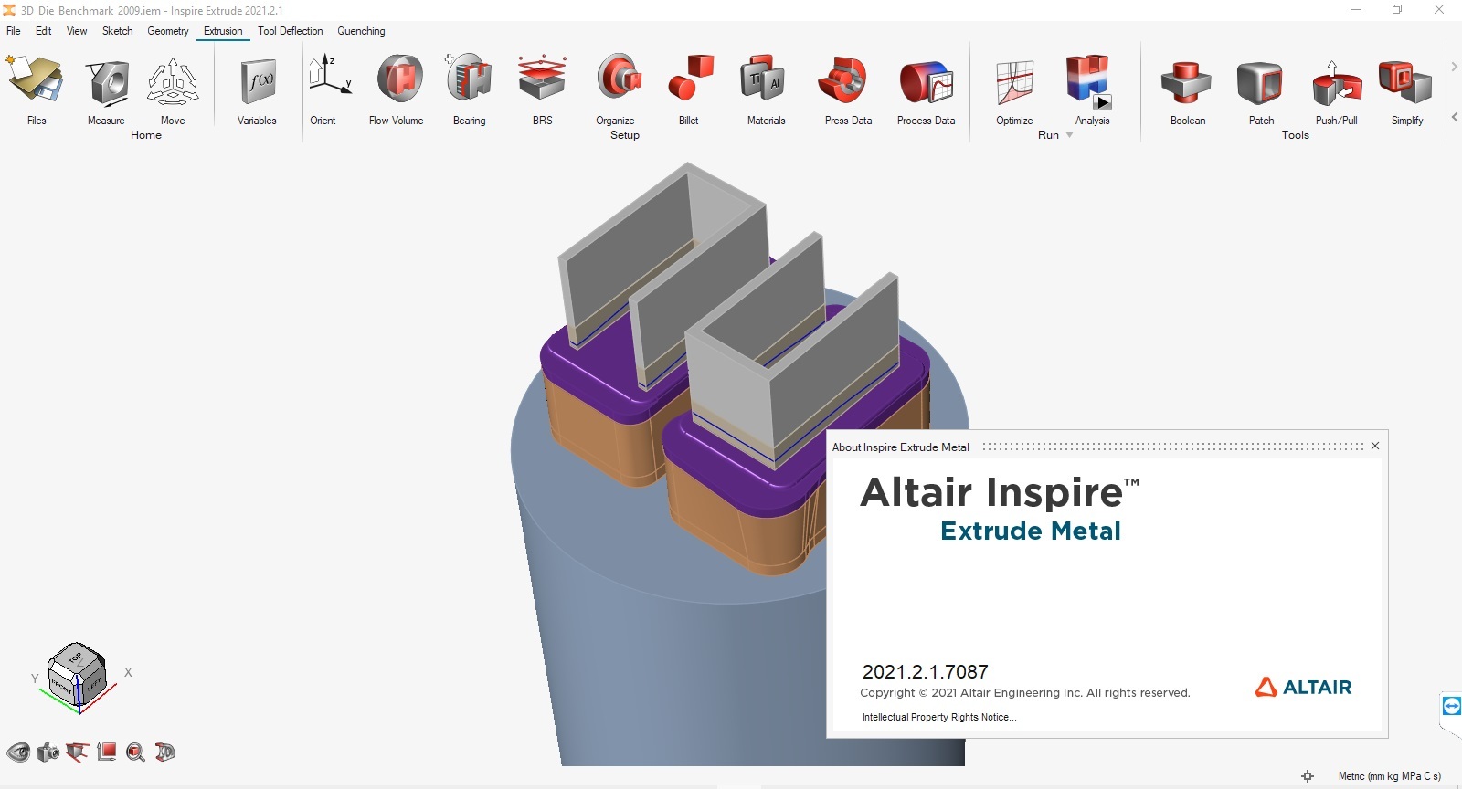 Working with Altair Inspire Extrude 2021.2.1 full
