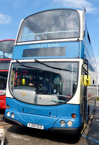 YJ09 OCD ‘First West Yorkshire’ (FWY) No. 37732 ‘Bradford Corporation Transport’ ‘STANLEY KING.  Volvo B9TL / Wright Eclipse Gemini on Dennis Basford’s railsroadsrunways.blogspot.co.uk’