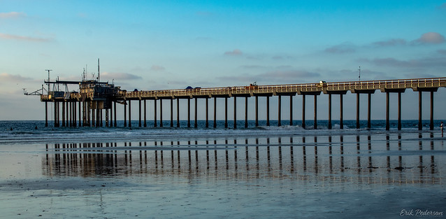 Reflections of Scripps Pier