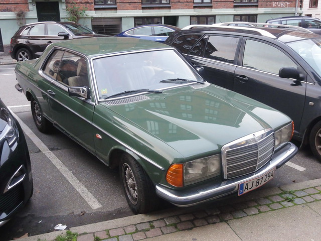 1978 Mercedes 230CE AJ87294 is still on the roads of Denmark