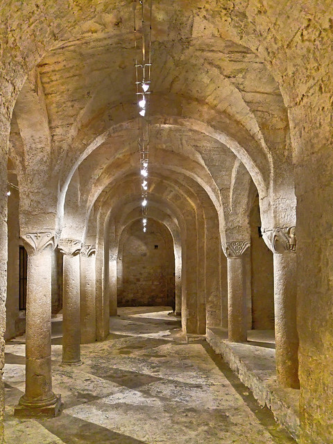 Crypte de l'église abbatiale de Cruas - Ardéche