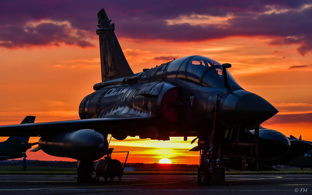Mirage 2000D Sunset
