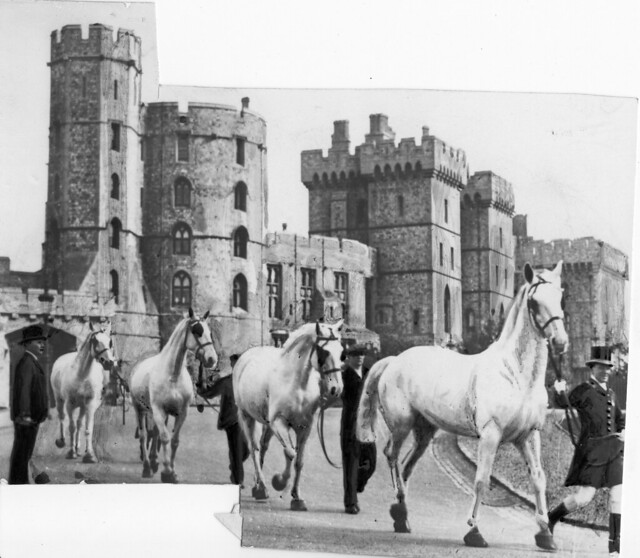 Windsor Castle in preparation of George V's Silver Jubilee