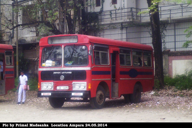 GE-0491 Ampara Depot Ashok Leyland - Comet D type Bus at Ampara in 24.05.2014