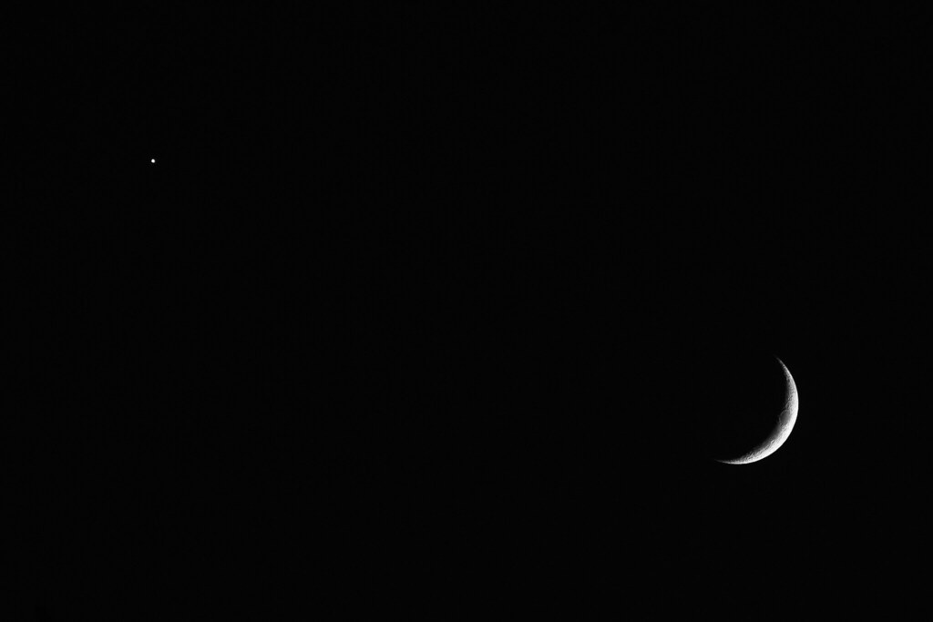 The Moon and her friend Venus