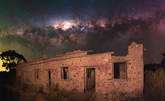 Milky Way over Victoria Plains Hotel - Waddington, Western Australia