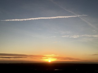 Approaching sunset over Lincoln Edge