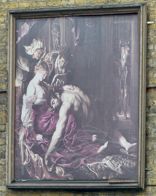A Copy of Peter Paul Rubens’s, Samson and Delilah, on an Outside Wall in Greenhill Rents (off Cowcross Street) , Farringdon, London