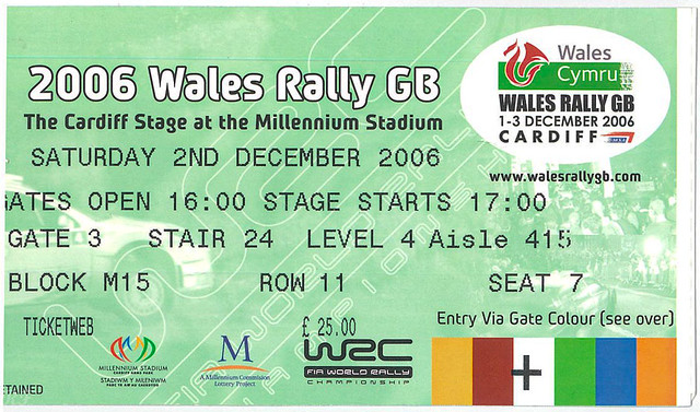 02nd December 2006 Wales Rally GB WRC SS13 Cardiff Millennium Stadium