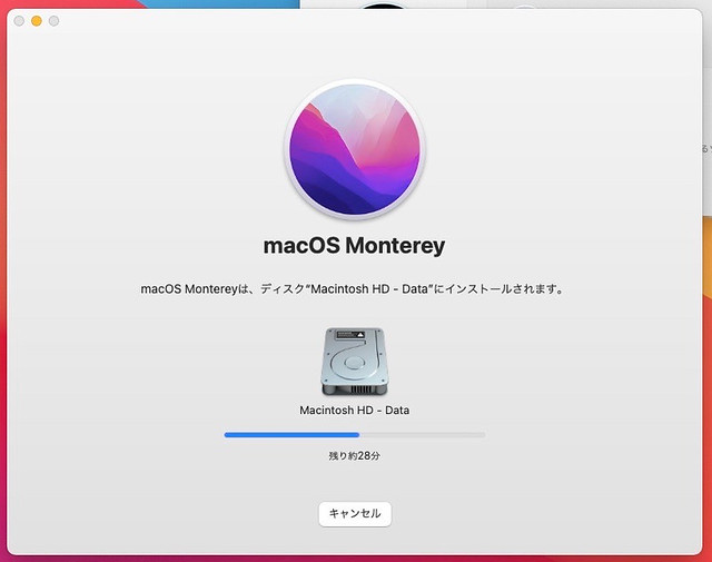 Intel MacBookPro macOS Monterey アプリの起動テスト！