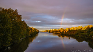 Early Morning Rainbow Manchester Ship Canal