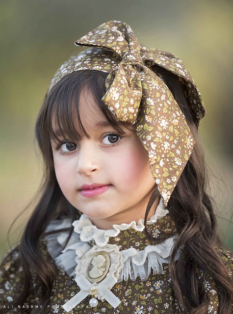 Face of a pretty arabic girl
